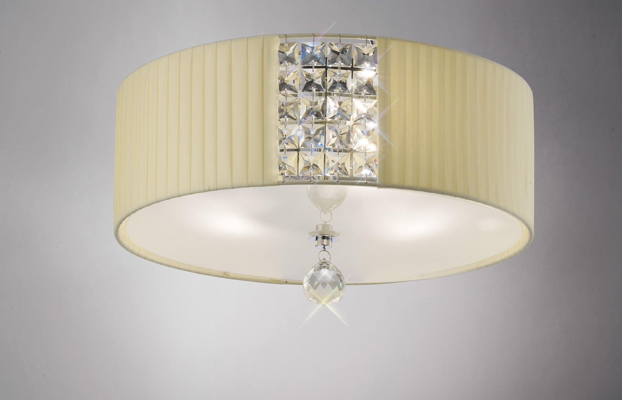 IL31172/CR  Evelyn Crystal  Flush Ceiling 3 Light